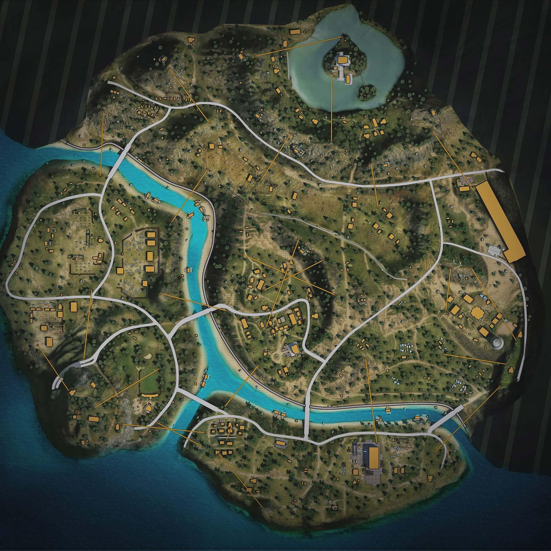 Free Fire Purgatory tactical map strategy board
